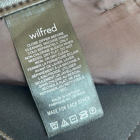 Aritzia Wilfred The Melina Faux Leather Pants Women’s 2 Chocolate Brown Straight - Picture 6 of 9